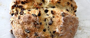 Irish Soda Bread with Whiskey Soaked Raisins