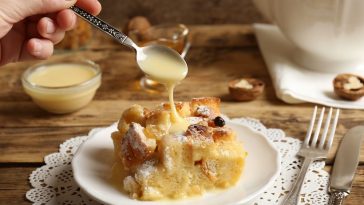 Holiday Bread Pudding with Whiskey Cream Sauce
