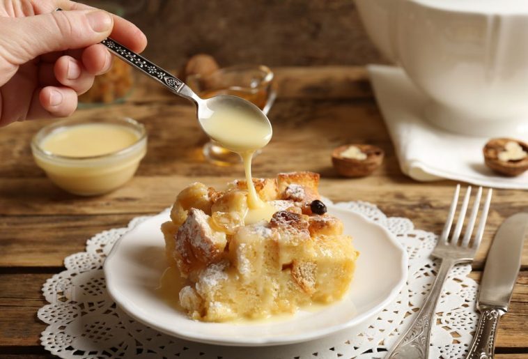 Holiday Bread Pudding with Whiskey Cream Sauce